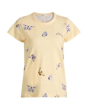 Rag & Bone All Over Tammy Butterfly Tee, Butter - Natural