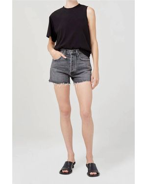 Agolde Dee Vintage High Rise Shorts - Black
