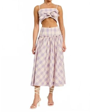En Saison Savoy Midi Skirt - Pink