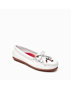 Minnetonka Thunderbird Animikii Hardsole - Mocassini Donna In Pelle Con Perline Native, Plantare Imbottito, Suola Rigida, Rosa, Taglia 40 EU, Edizione Speciale - 3