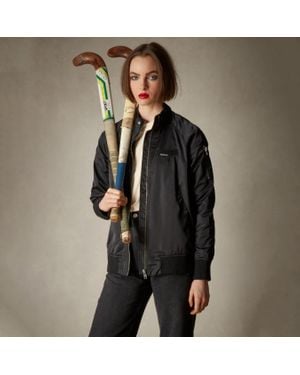 Members Only Satin Bomber Jacket - Black