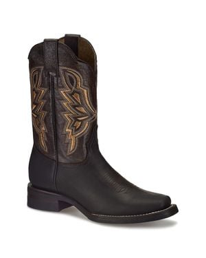 Forastero Handcrafted Leather Boots By Western - Brown