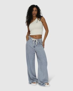 Belle & Bloom Set On You Wide Leg Pant - Blue