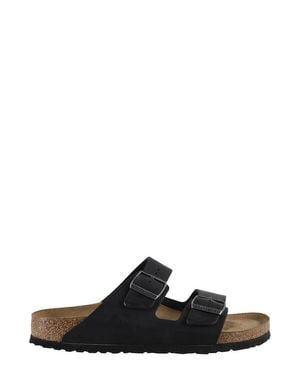 Birkenstock Arizona Sandal With Oiled Leather - Black