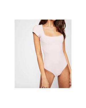 Free People Square Eyes Bodysuit - Black