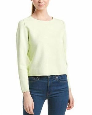 J Brand Alex Pullover Stretch Knit Sweater - Green
