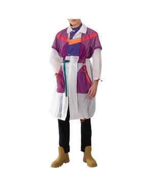 Kolor Layered Cape Style Coat, Brand Size 1 - Purple
