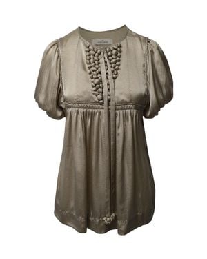 By Malene Birger Empire-Cut Blouse - Gray