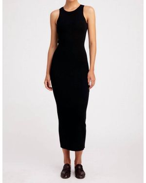 SPRWMN Pre-Loved Racer Tank Dress - Black