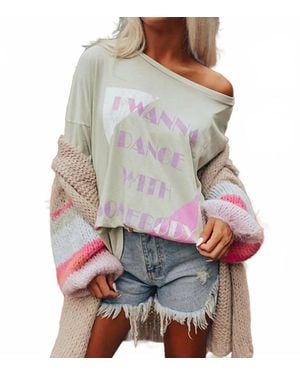 Promesa Whitney Houston Dance With Somebody Long-Sleeve Tee - Gray