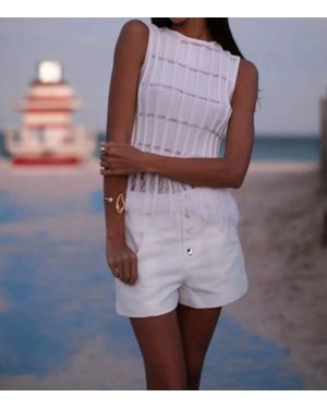 Karina Grimaldi Aria Fringe Top - Purple