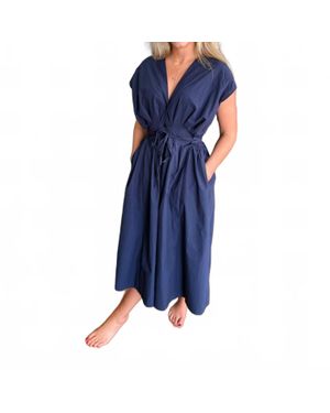 KLD Marley Poplin Dress - Blue