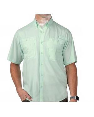 In the Rough Short Sleeve Woven Shirt - Green