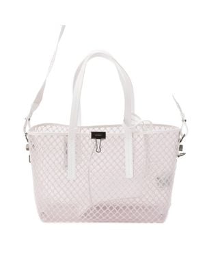 Off-White c/o Virgil Abloh Pvc Clear Tote Bag - White