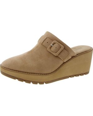 Anne Klein Patty Open Back Manmade Slide Sandals - Brown
