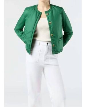ANN MASHBURN Megan Cardigan Jacket - Green