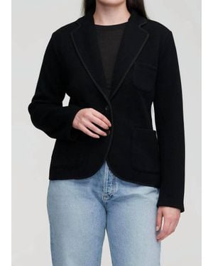 Argent Everyday Knit Merino Wool Blazer - Black