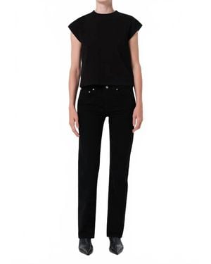 Agolde Low Rise Slim Jeans - Black