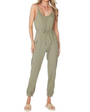 Bobi The Henley Jumpsuit - Natural