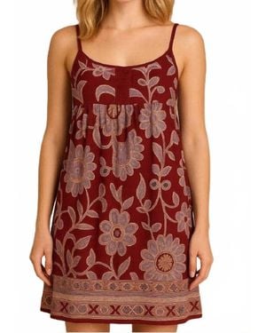 Guadalupe Checa Mini Dress - Red