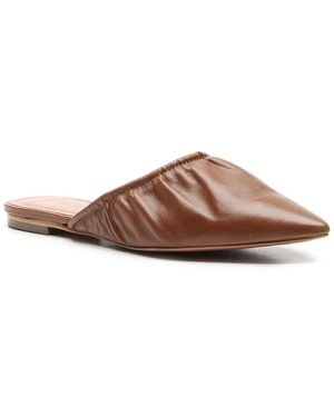 Vicenza Burnie Leather Mule - Brown