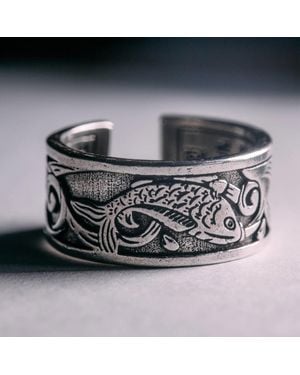 Fashnzfab Koi Fish Ring (Adjustable) - Metallic