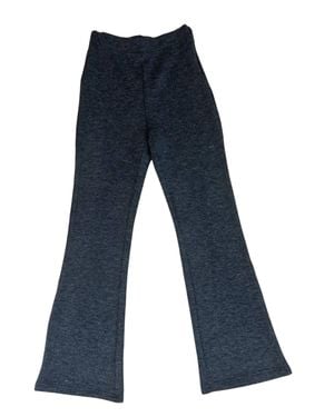 Moon River Textured Bell Bottom Pants - Blue