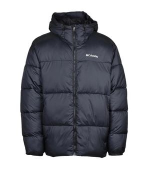 Columbia Hooded Padded Polyester Down Jacket - Blue