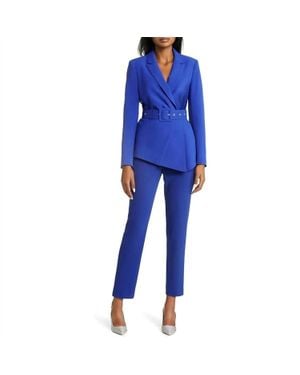 Tahari Belted Pantsuit - Blue