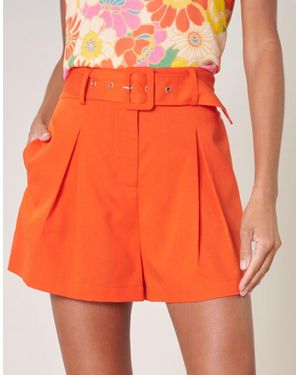 Sugarlips Power Moves High Waisted Shorts - Orange