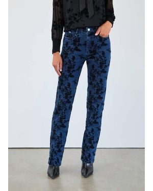 Fdj Suzanne Straight Leg Denim - Blue