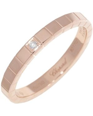 Chopard K18Pg Diamond Ice Cube Ring - Natural