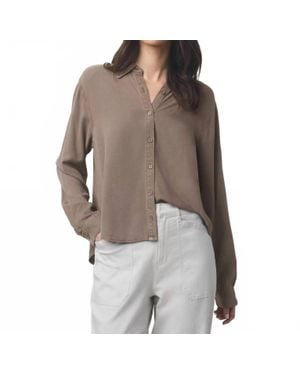 Splendid Joanne Long Sleeve Blouse - Brown