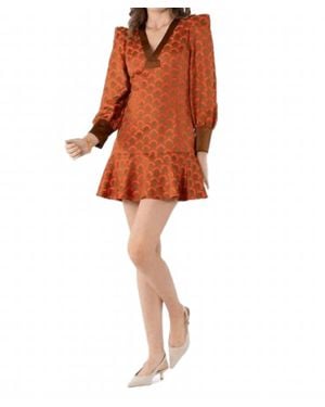 Emily Mccarthy Jenny Mini Dress - Orange