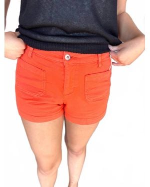 Another Love Carlisle Front Pocket Shorts - Orange