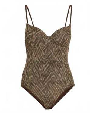 Ramy Brook Standard Printed Jayda One Piece - Brown