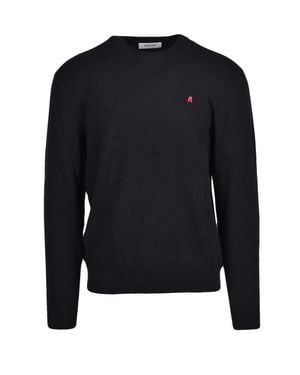 Replay Wool-Blend Crewneck Sweater - Blue