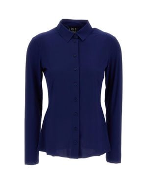 Irie Tailored Shirt With Button-Down Front - Blue