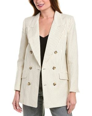FRAME Linen-Blend Jacket - Natural