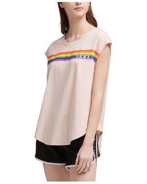 DKNY Activewear Sport Logo T-Shirt - Natural