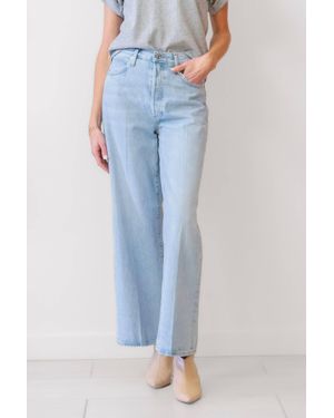 FRAME Le Low Baggy Wide Leg Jeans - Blue
