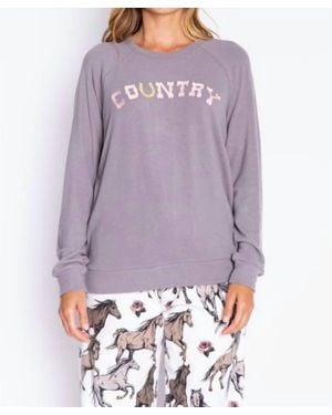 Pj Salvage Flannels Long Sleeve Top - Purple