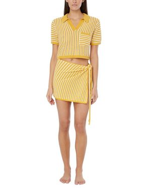 Onia Linen Knit Mini Sarong - Yellow