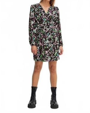 Ichi Cratzo Mini Dress - Black