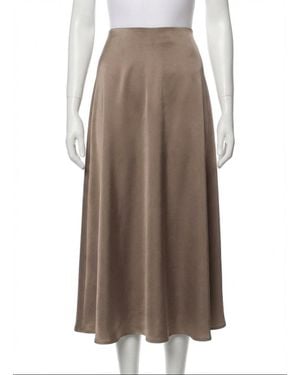 Z Supply Northpointe Satin Midi Skirt - Brown