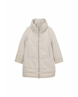 Moorer Soraya-Le Wool-Cashmere Down Coat - White