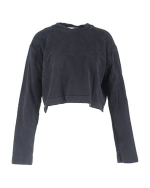 Acne Studios Crewneck Cropped Sweater - Blue