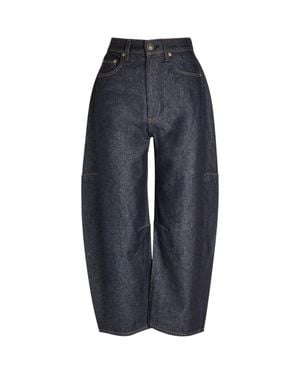 Rag & Bone Charlie High-Rise Ankle Barrel Jeans - Blue