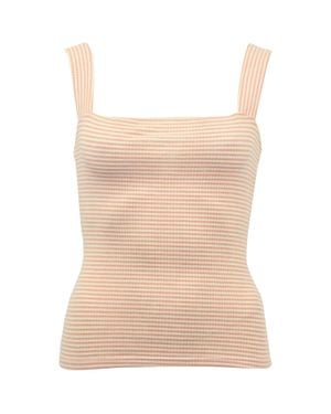 Reformation Striped Tank Top - Natural