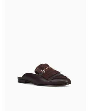 Sam Edelman Lainey Nappa Suede Loafers - Brown